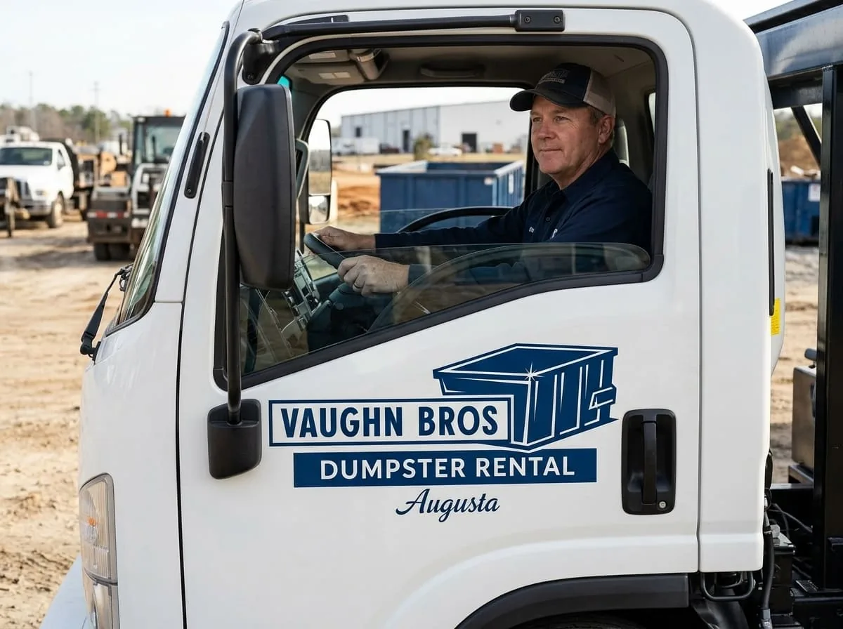 Roll-off dumpster delivered in Aiken, SC
