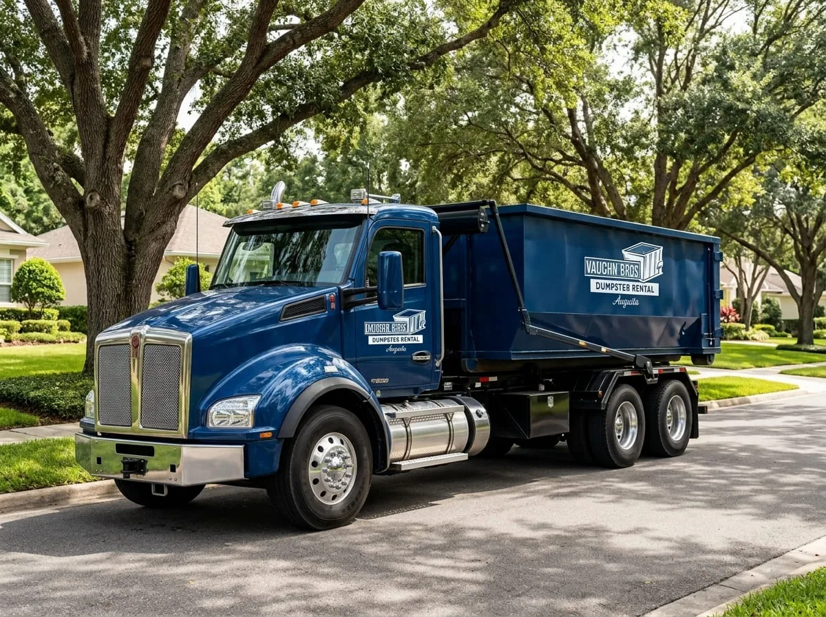 Roll-off dumpster delivered in Appling, GA