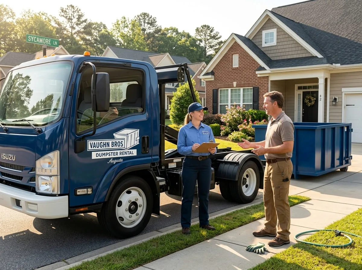 Roll-off dumpster delivered in Burnettown, SC