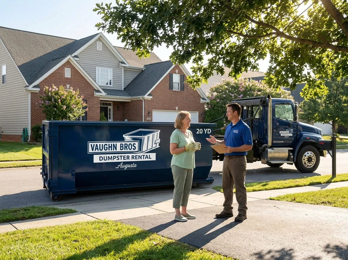 Roll-off dumpster delivered in Clearwater, SC