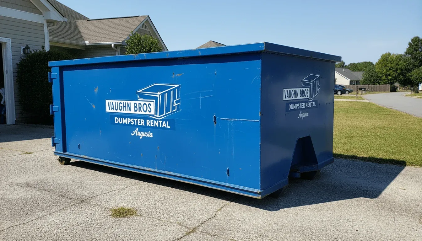 Roll-off dumpster delivered in Martinez, GA