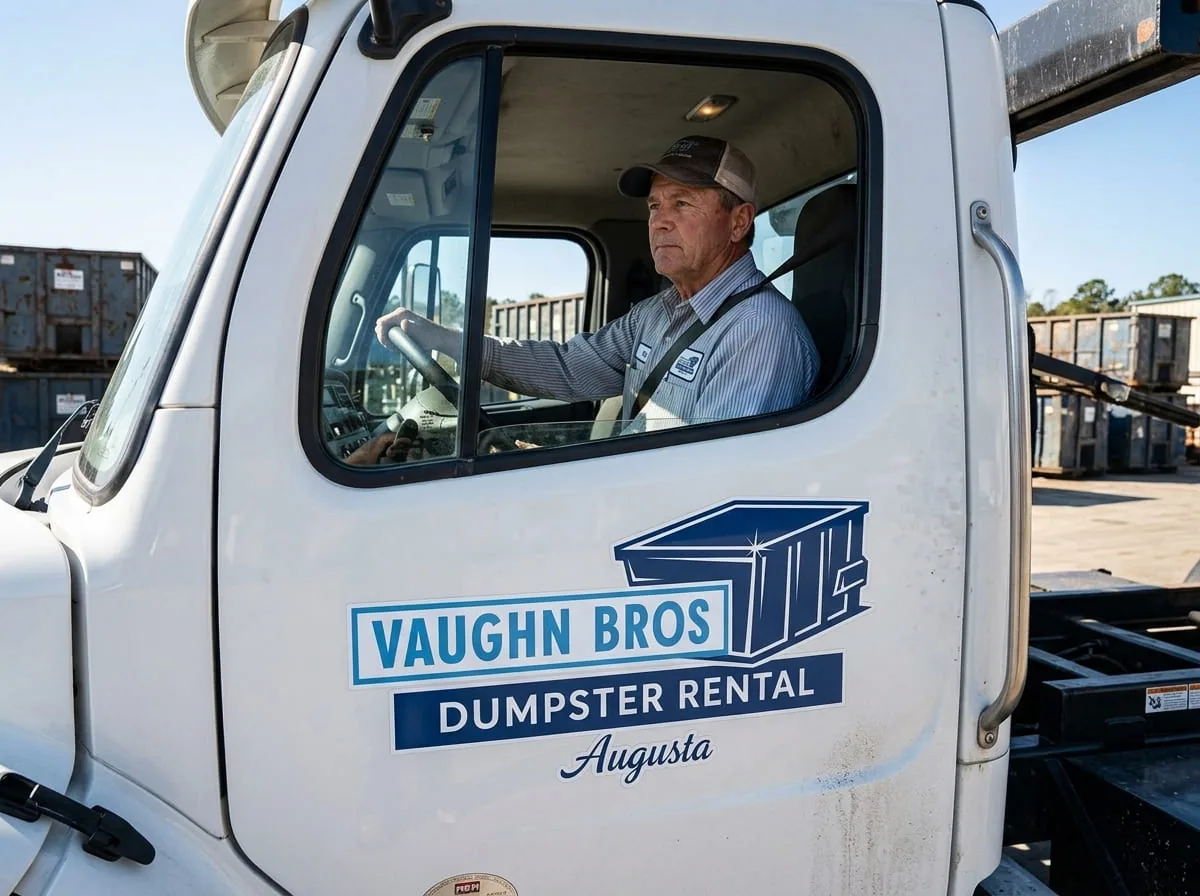 Roll-off dumpster delivered in North Augusta, SC